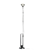 Lampadaire réglable en acier noir mat 1950 cm Toio Edition limitée - Flos