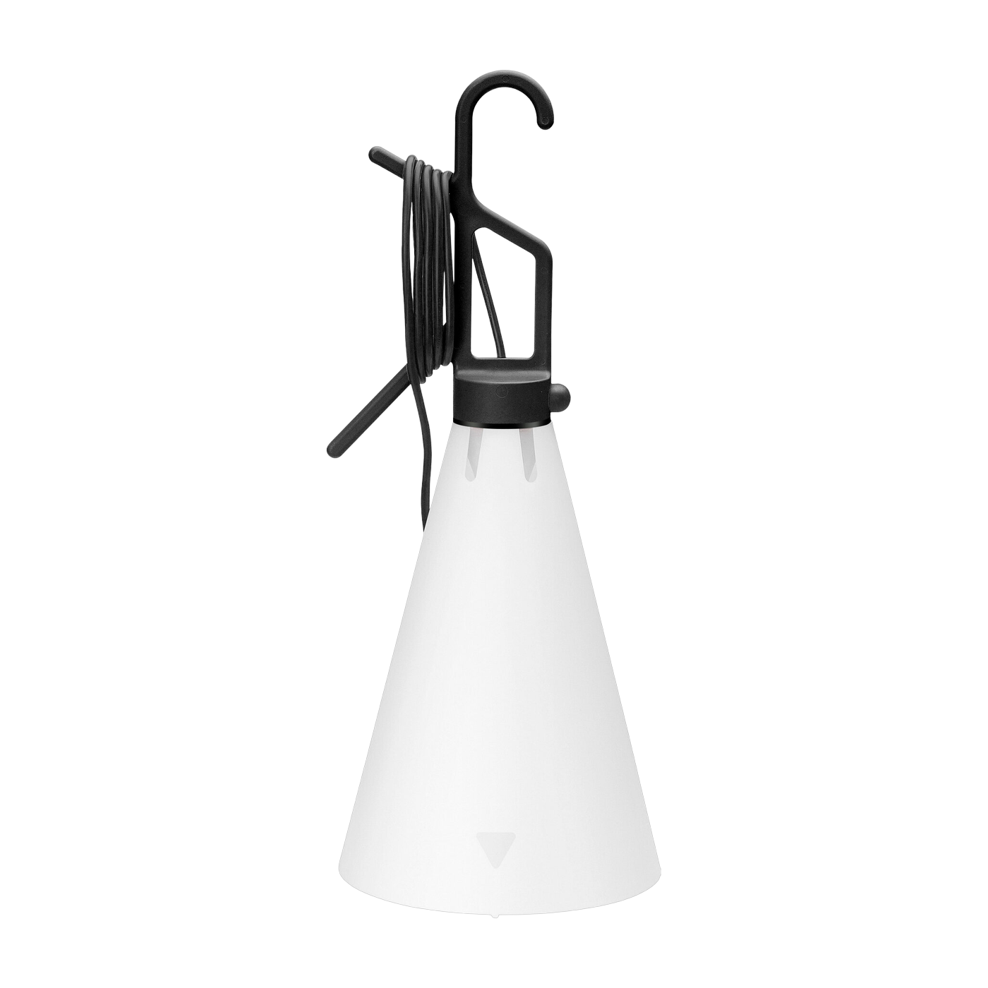 Gartenlampe aus schwarzem Metall 21x53cm Mayday -. Flos