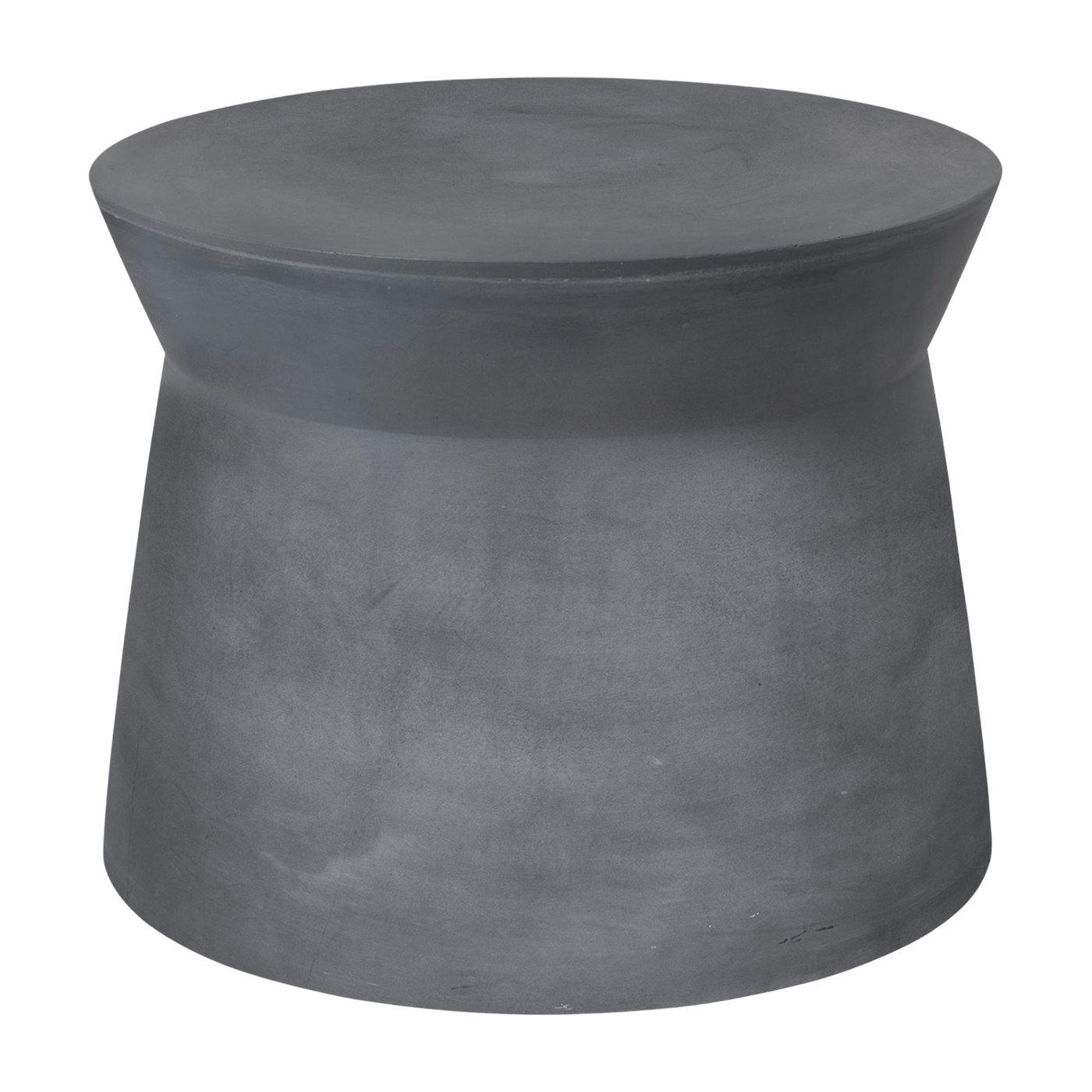 Table basse ronde en fibre d'argile gris charbon 50x39cm Fiber - Broste Copenhagen