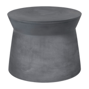Couchtisch ronde aus grauem Tonfasermaterial charbon 50x39cm Fiber -. Broste Copenhagen