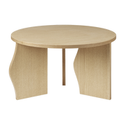 Table basse ronde en placage de frêne huilé naturel 60x35cm Brook - Broste Copenhagen