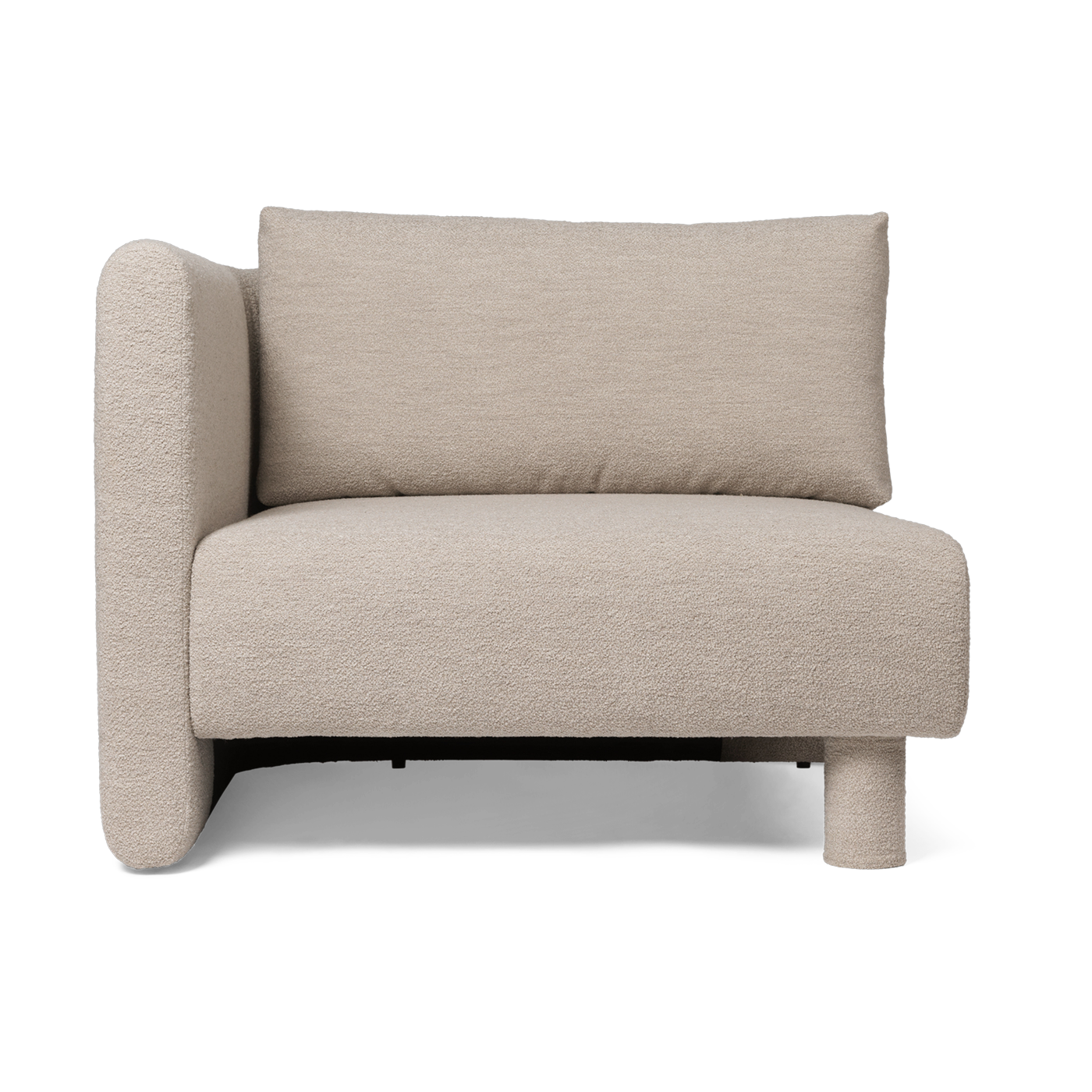 زاوية يسار الأريكة المعيارية بنسيج الحلقات البيج Dase - Ferm living