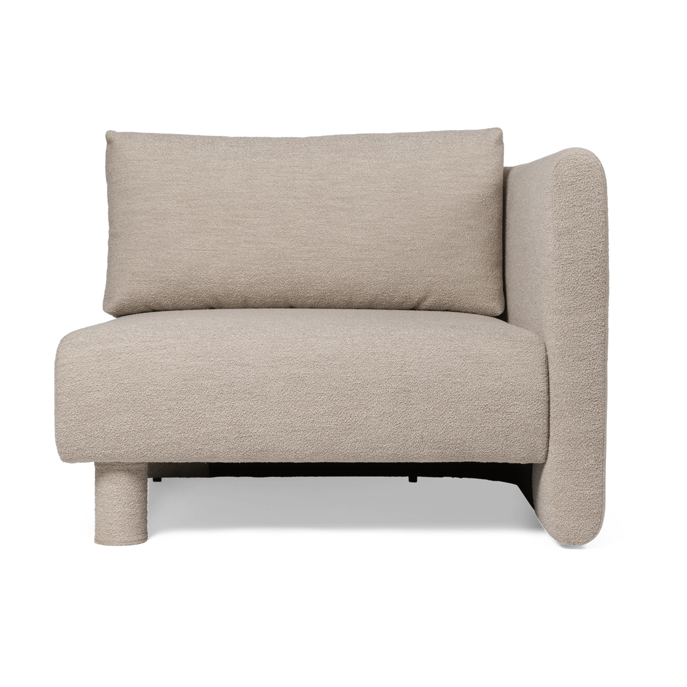 زاوية يمين الأريكة المعيارية بنسيج الحلقات البيج Dase - Ferm living