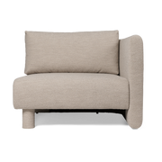 Angle droit de canapé modulable en bouclettes beige Dase - Ferm living