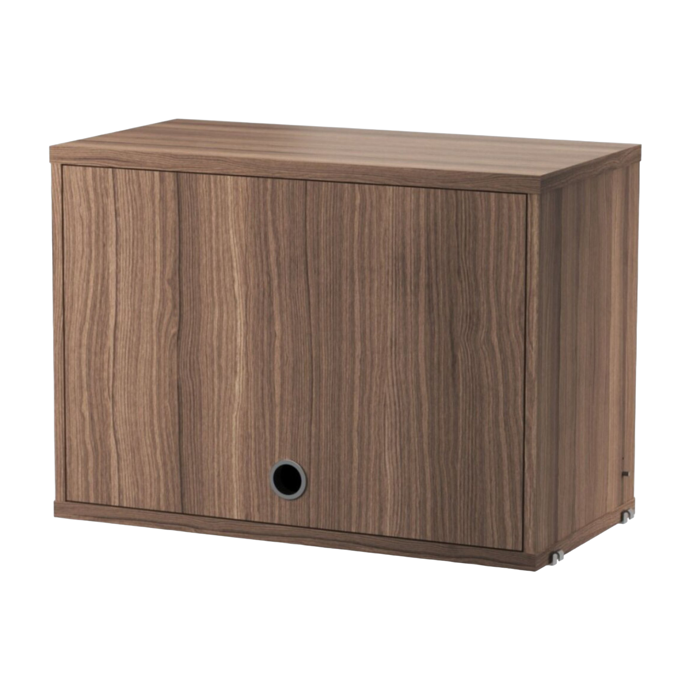 Piedistallo per anta battente in noce 58x42cm - String furniture
