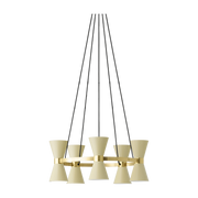 Lustre en aluminium crème Collector 5 - Audo