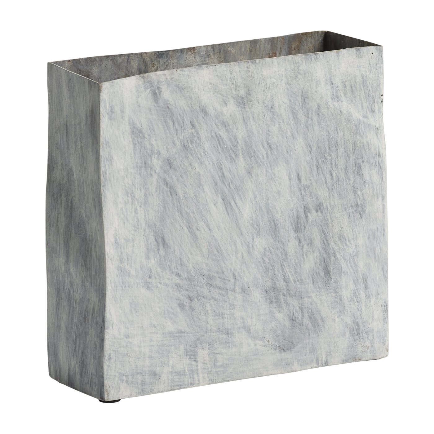 Vase en metal blanco 19x6x19 cm Marea - Serax