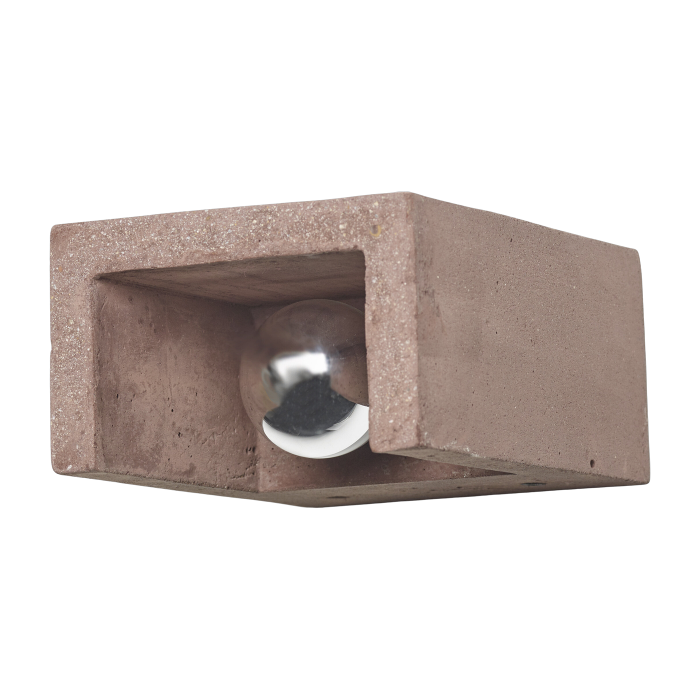 Applique in cemento rosso scuro 16x12x7, 5 cm Primario Shape °2 - Serax