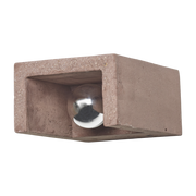 Dark red concrete wall lamp 16x12x7. 5 cm Primary Shape °2 - Serax
