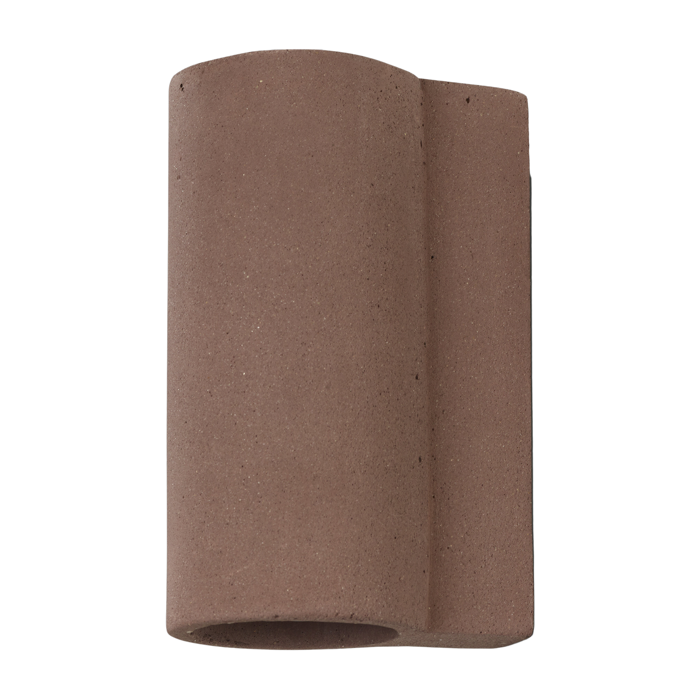 Applique in calcestruzzo rosso scuro 11, 5x8x18 cm Primario Shape °3 - Serax