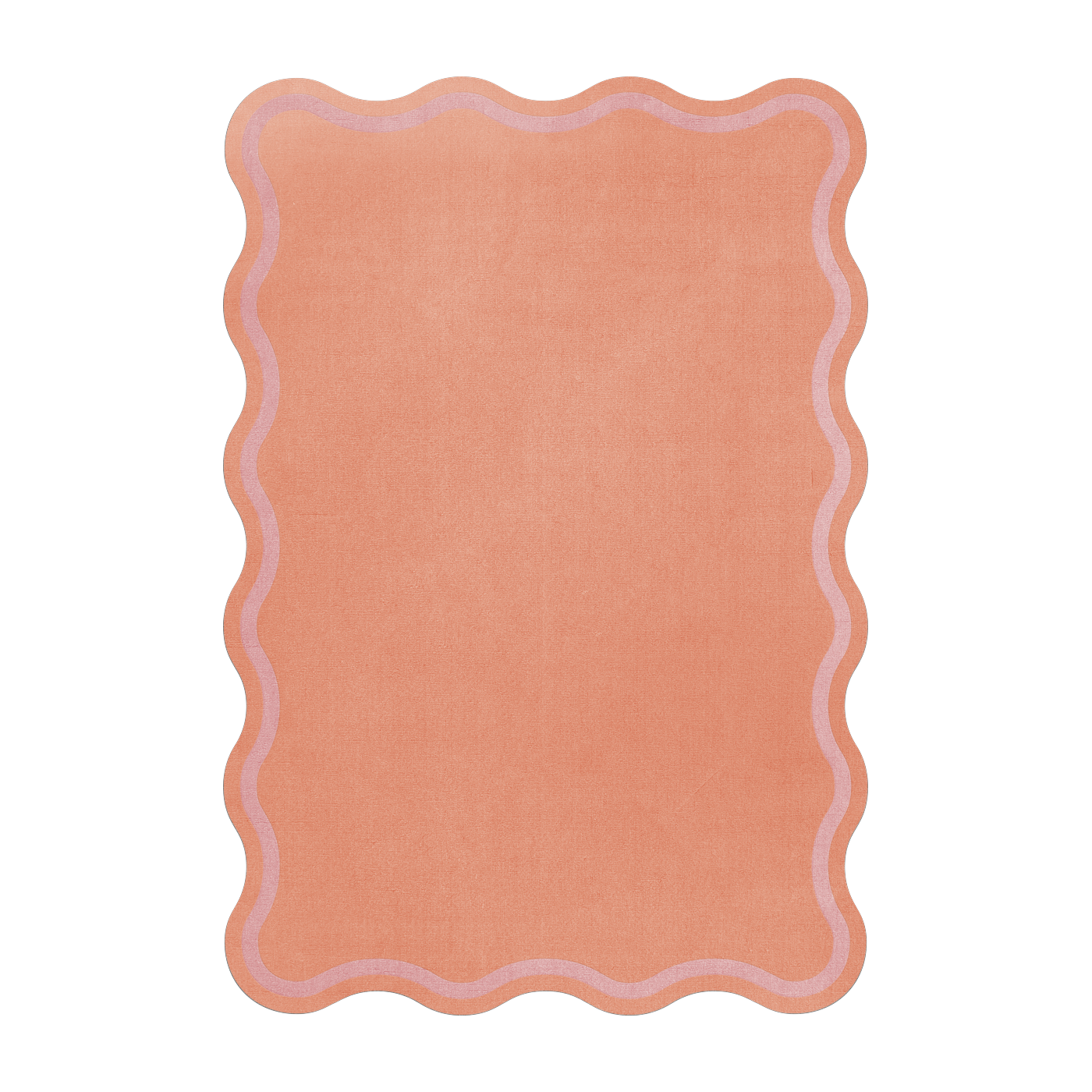 سجادة عضوية من الصوف بطعم البطيخ 180x270 سم Scallop - Layered