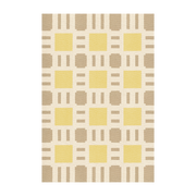 Alfombra rectangular de yute y algodón amarillo 250x350cm Evelina Kroon - Layered