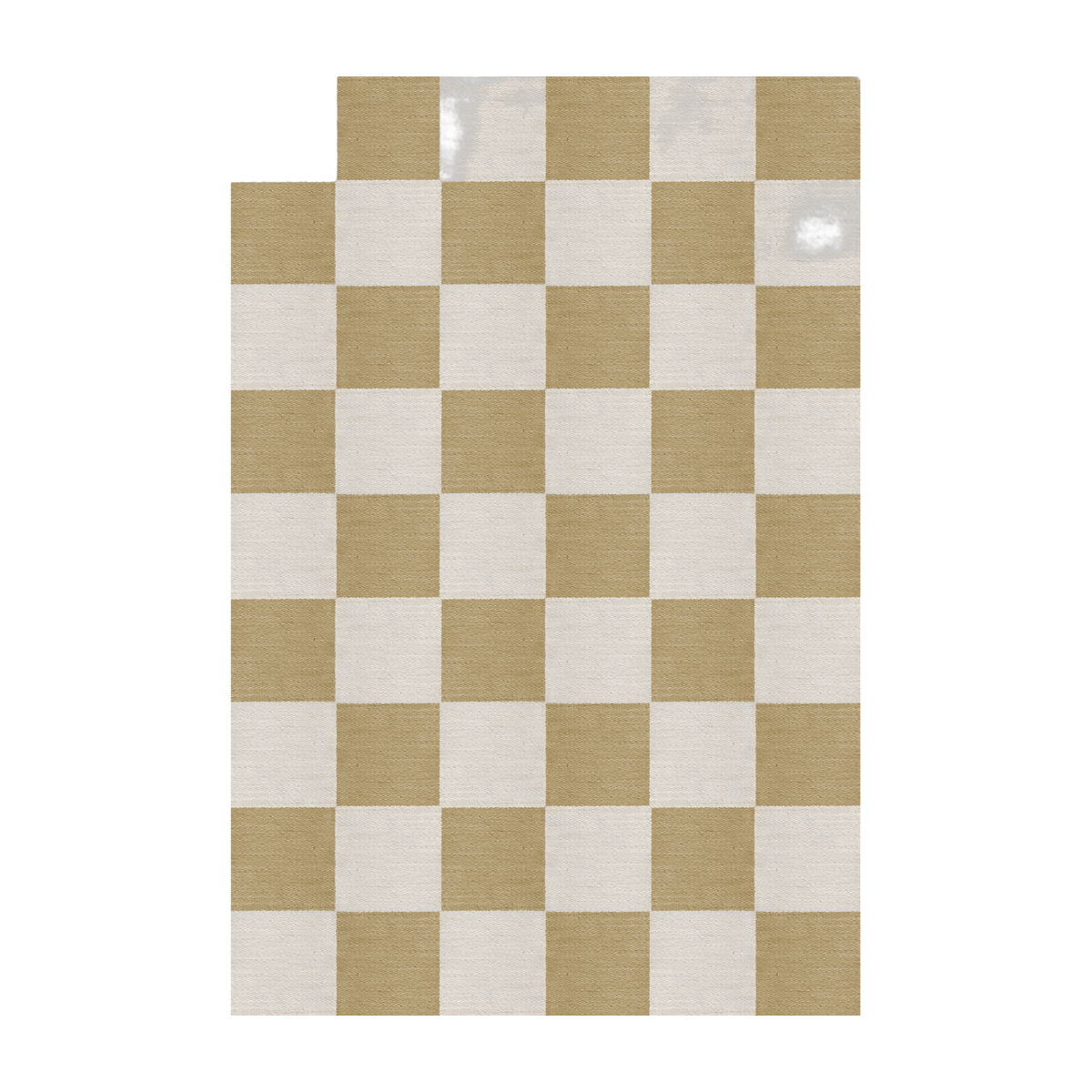 سجاد مستطيل بنقوش صوف أصفر 200x300سم Chess - Layered