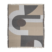 Plaid en coton recyclé naturel Tasja - Bloomingville