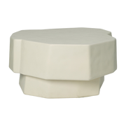 Ivory concrete coffee table 84 cm Staffa - Ferm Living