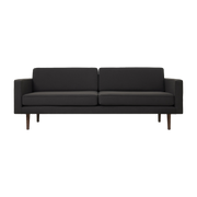 2-seater sofa in coffee polyester 88x200 cm Wind - Broste Copenhagen