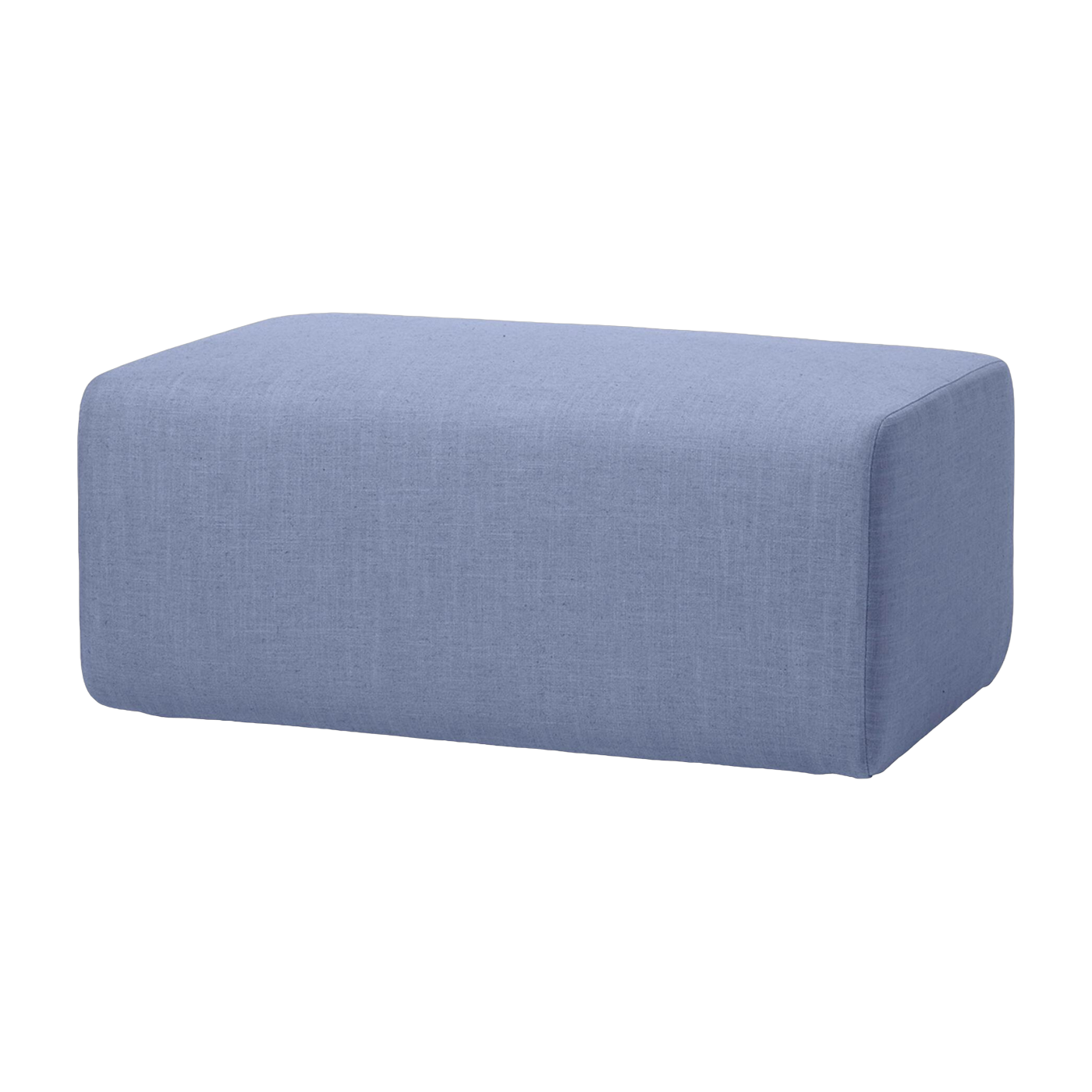 Light blue polyester pouffe 60x90 cm Lagoon - Broste Copenhagen