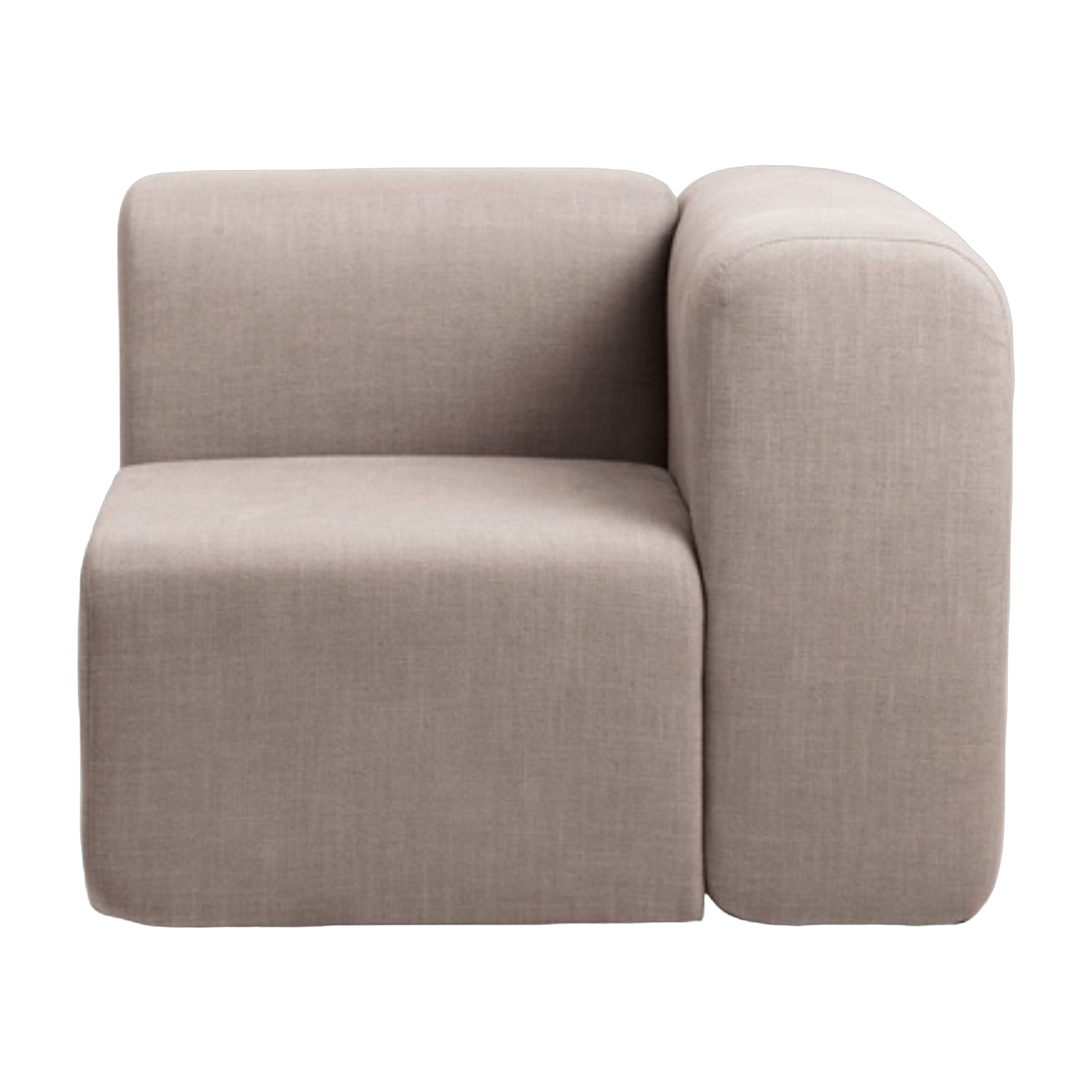 Linker Eckmodul aus Polyester Latte 90x90 cm Lagoon - Broste Copenhagen