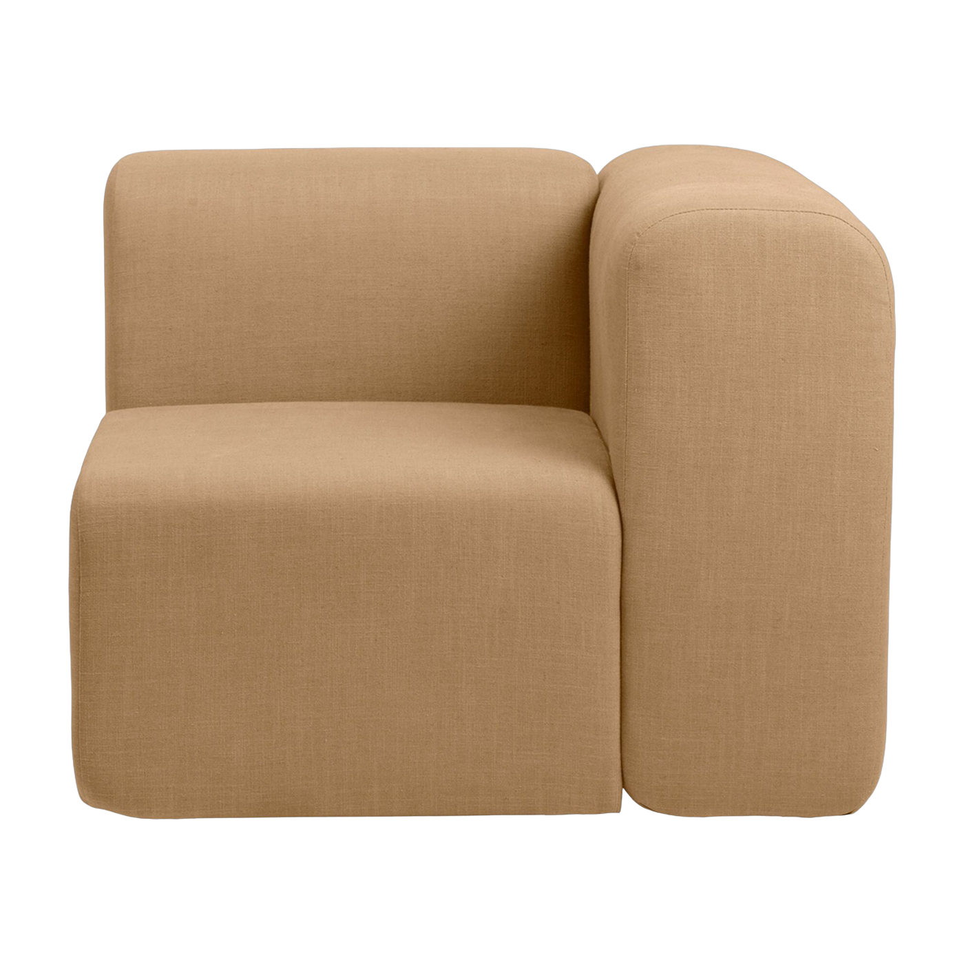 Linkes Modul von angle aus ockerfarbenem Polyester 90x90 cm Lagoon - -. Broste Copenhagen
