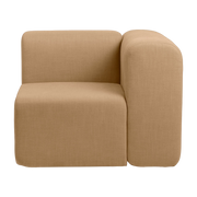 Linkes Modul von angle aus ockerfarbenem Polyester 90x90 cm Lagoon - -. Broste Copenhagen