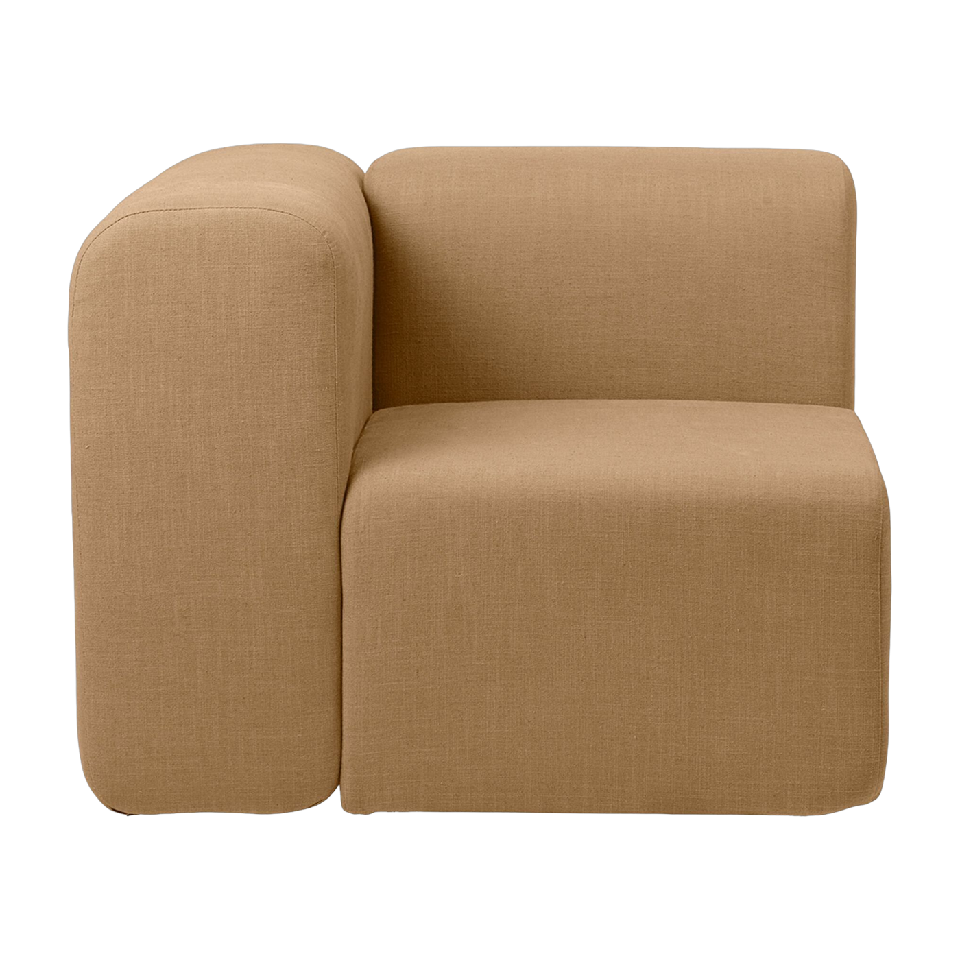 Gerades Modul von angle aus ockerfarbenem Polyester 90x90 cm Lagoon -. Broste Copenhagen