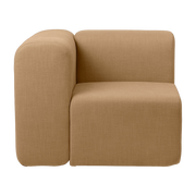 Gerades Modul von angle aus ockerfarbenem Polyester 90x90 cm Lagoon -. Broste Copenhagen