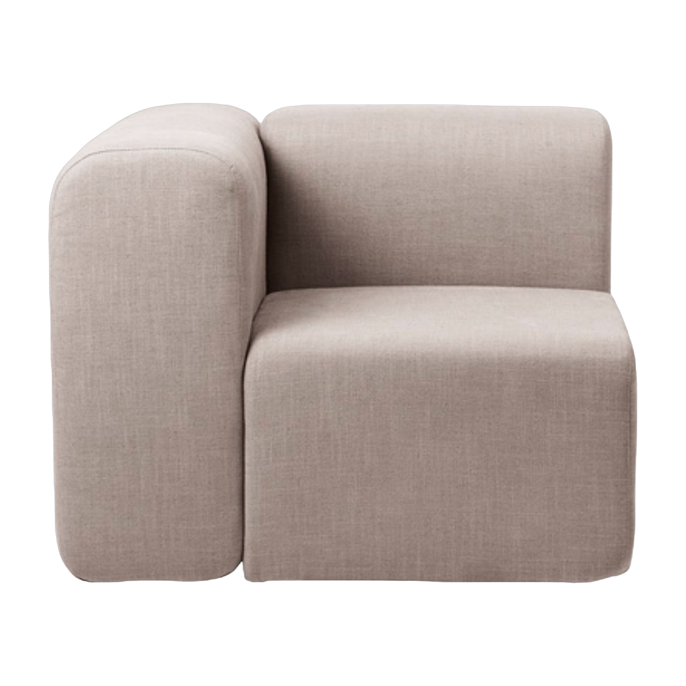 Modul d' angle gerade aus Polyester Latte 90x90 cm Lagoon - - Broste Copenhagen
