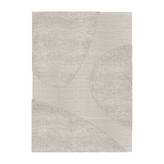 Tapis rectangulaire en laine beige 160x230cm Punja Plasma - Layered
