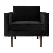 Fauteuil en polyester noir 84x88 cm Wind - Broste Copenhagen
