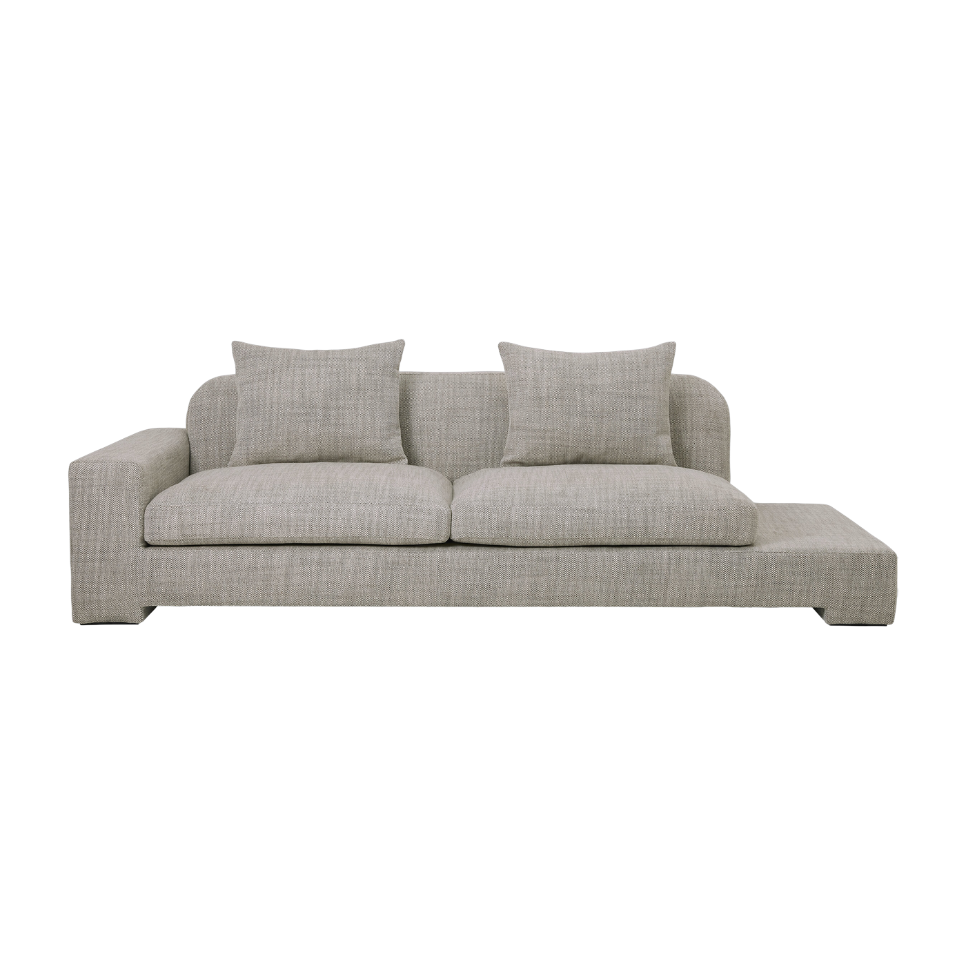 2-Sitzer-Sofa angle links Polyester beige melange Bay - -. Broste Copenhagen