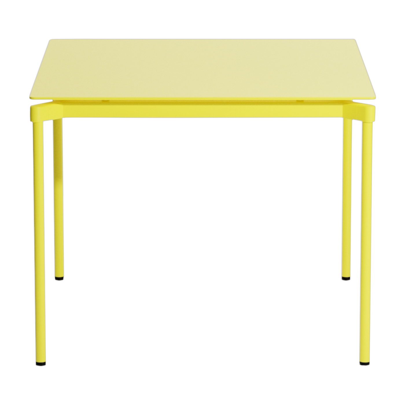 Tavolo quadrato da giardino giallo 70x70cm Fromme - Petite friture
