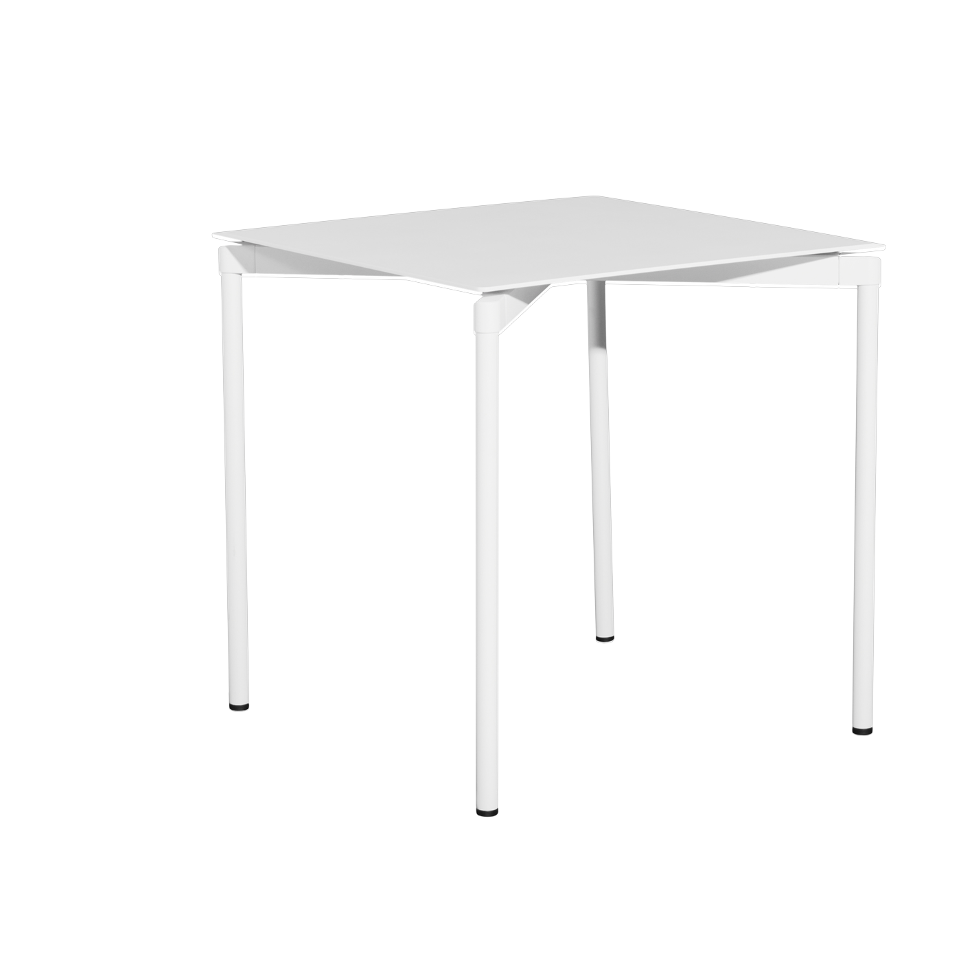 Quadratischer Gartentisch weiß 70x70cm Fromme -. Petite friture