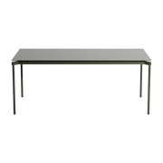 Table à manger d'extérieur vert bouteille 90x180cm Fromme - Petite friture