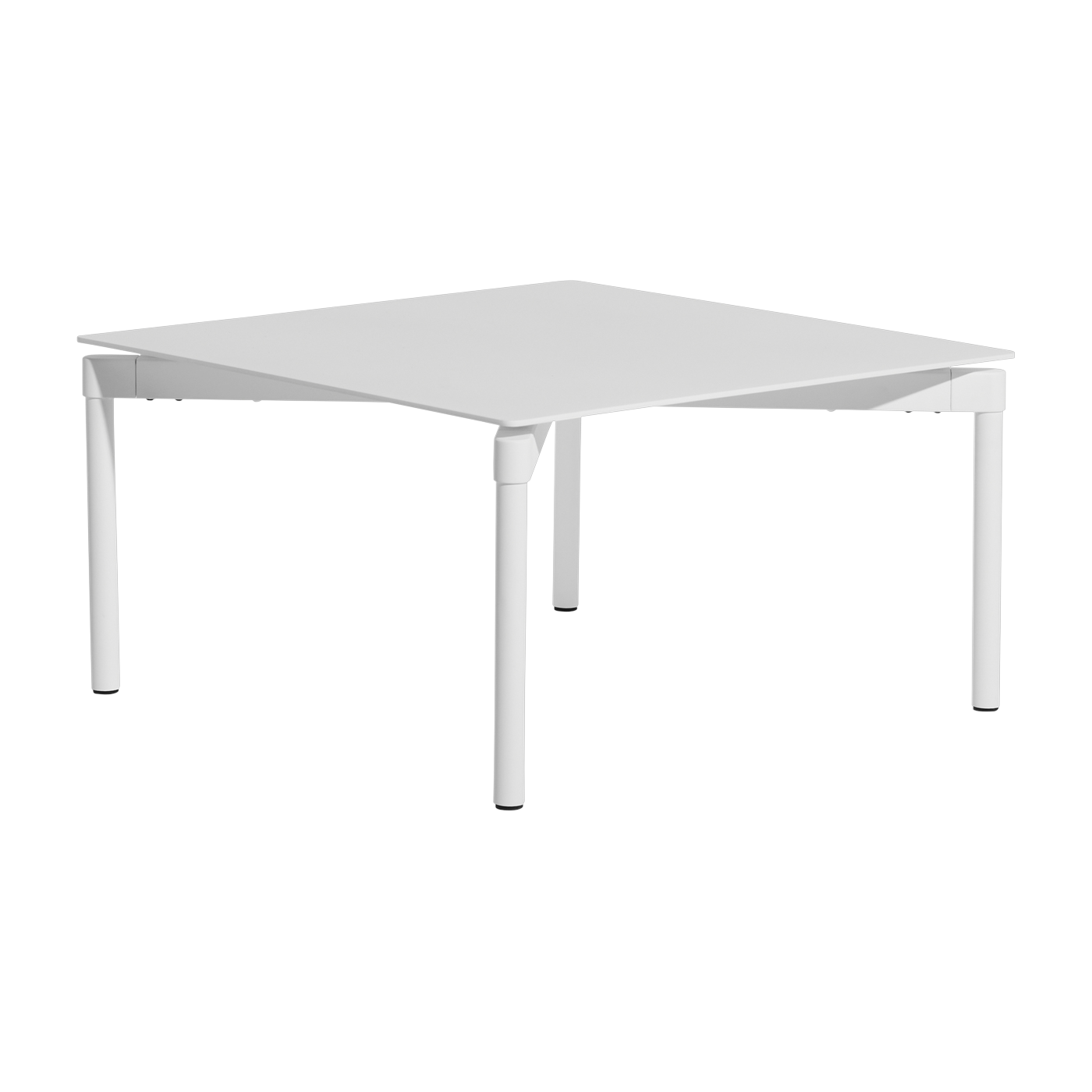 Quadratischer Garten-Couchtisch weiß 70x70cm Fromme -. Petite friture