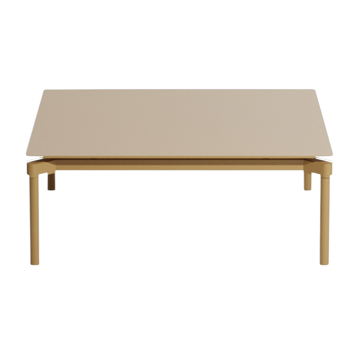 Quadratischer Garten-Couchtisch Gold 70x70cm Fromme -. Petite friture