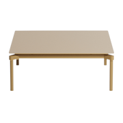 Square gold coffee table 70x70cm Fromme - Petite friture