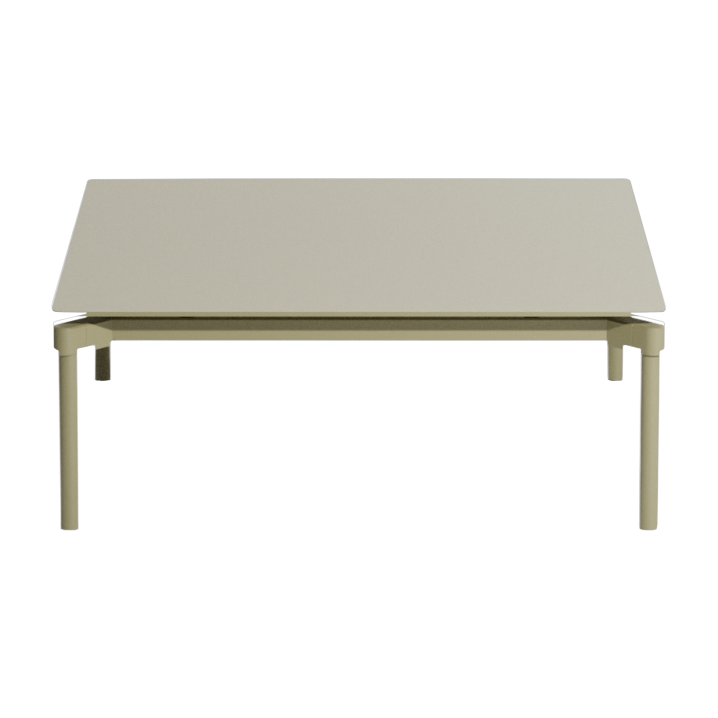 Quadratischer Garten-Couchtisch grün jade 70x70cm Fromme - -. Petite friture