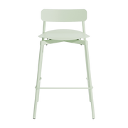 Silla de bar de metal verde pastel para exteriores 65cm Fromme - Petite friture