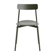 2 chaises d'extérieur en aluminium vert bouteille Fromme - Petite friture