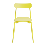 Sedia da esterno in alluminio giallo Fromme - Petite friture