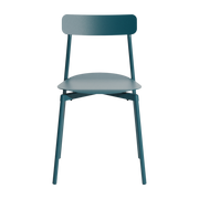 Sedia da esterno in alluminio blu oceano Fromme - Petite friture