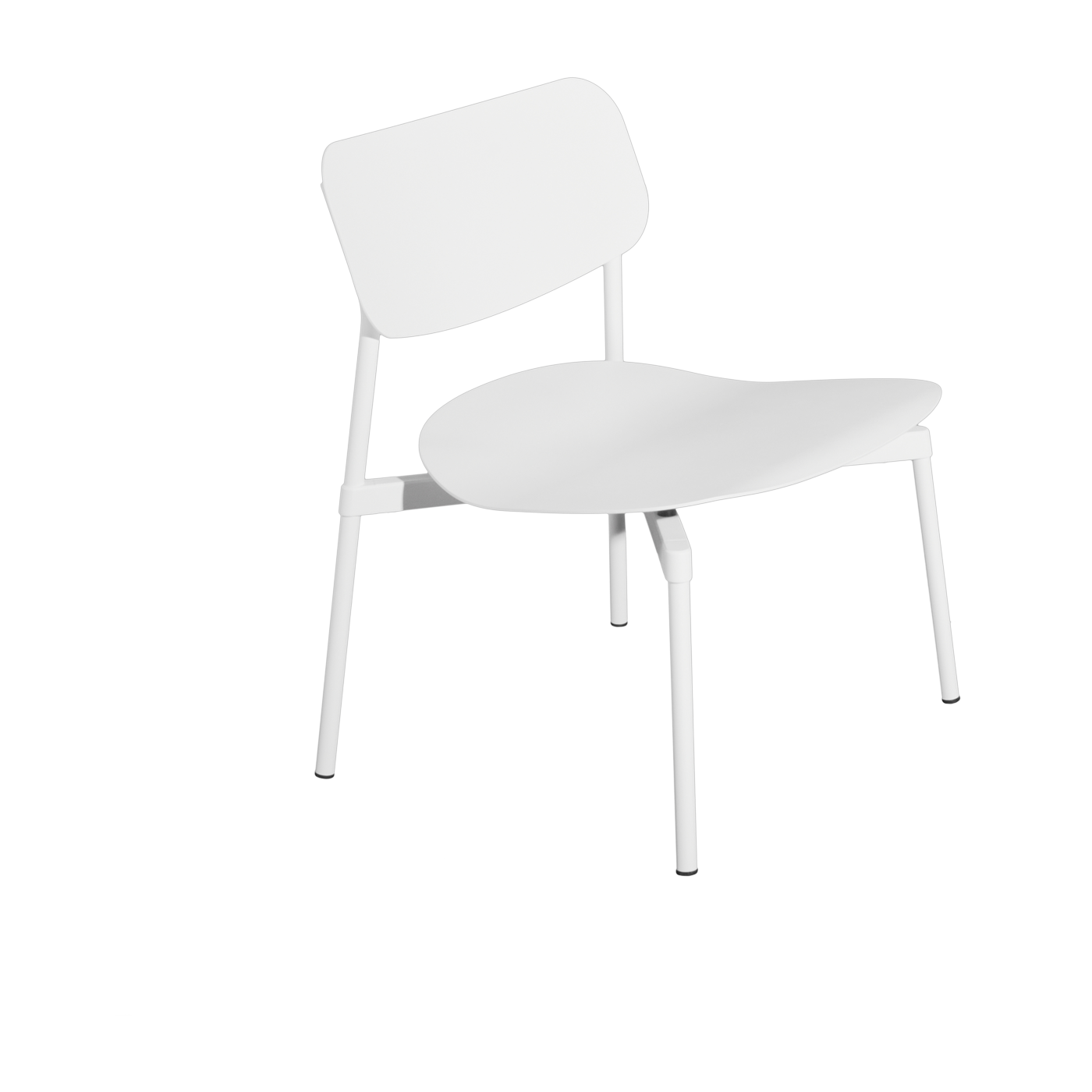Fauteuil de jardin en métal blanc Fromme - Petite friture