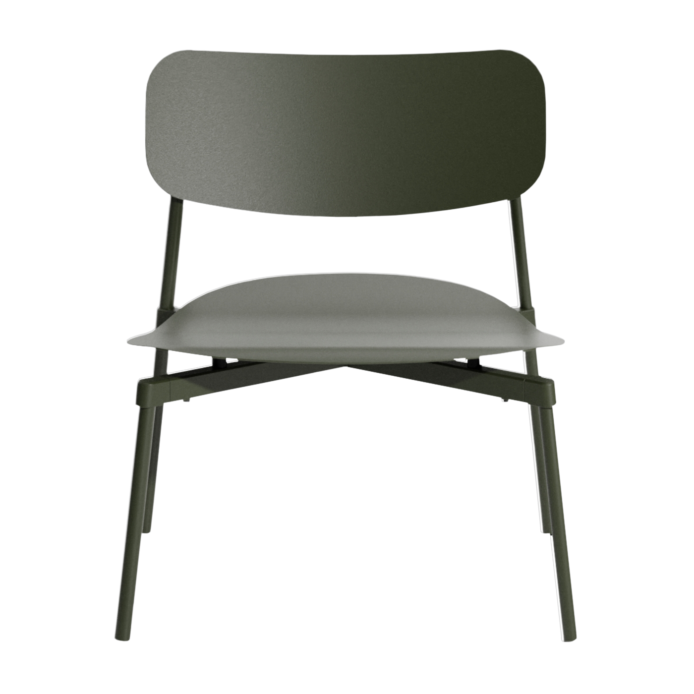 Fauteuil de jardin en métal vert bouteille Fromme - Petite friture