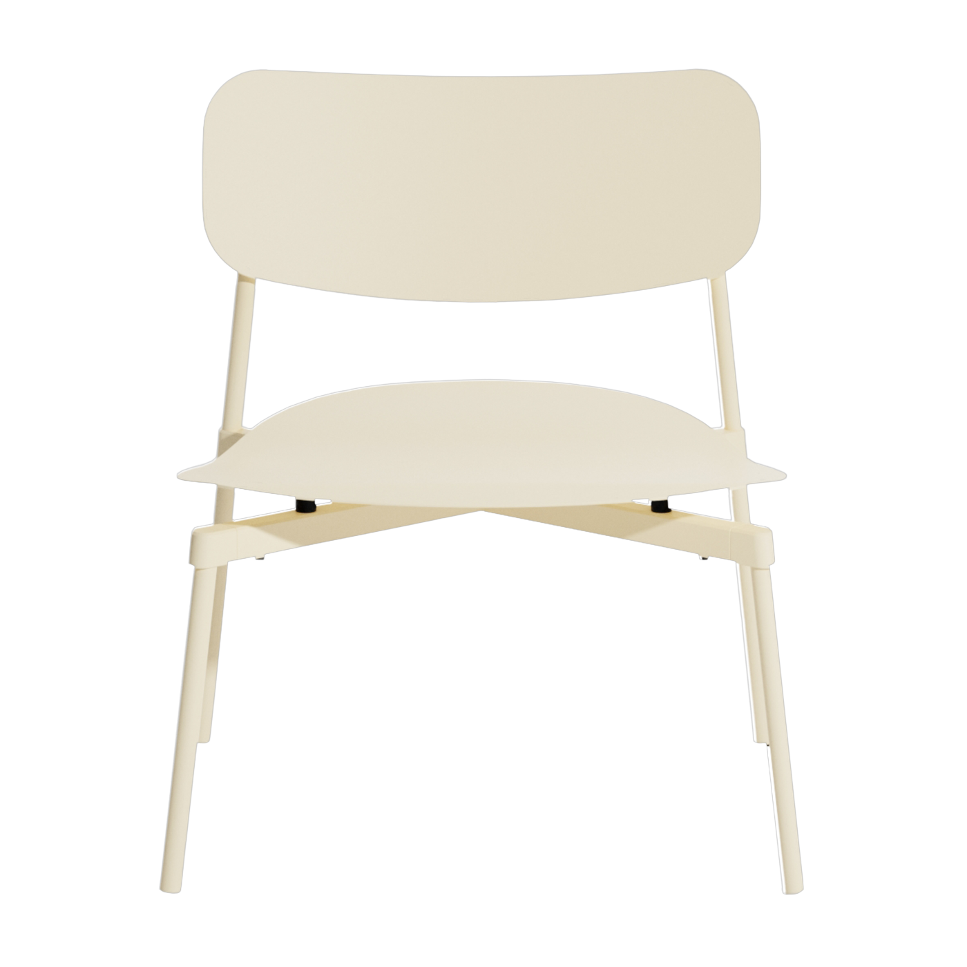 Fauteuil de jardin en métal ivoire Fromme - Petite friture