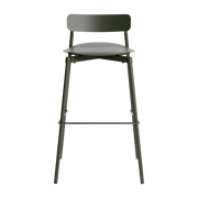 Sedia da bar per esterni in metallo verde bottiglia 75 cm Fromme - Petite friture