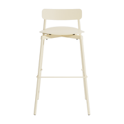 Chaise de bar extérieure en métal ivoire 75cm Fromme - Petite friture