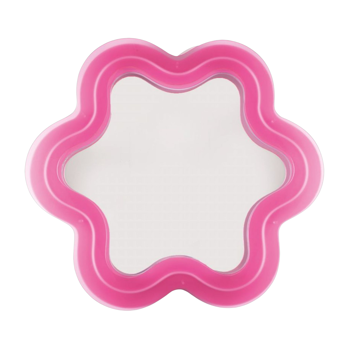 مرآة مضاءة بتقنية LED من الأكريليك والزجاج الوردي 118,5x108 سم Supercurve - Seletti