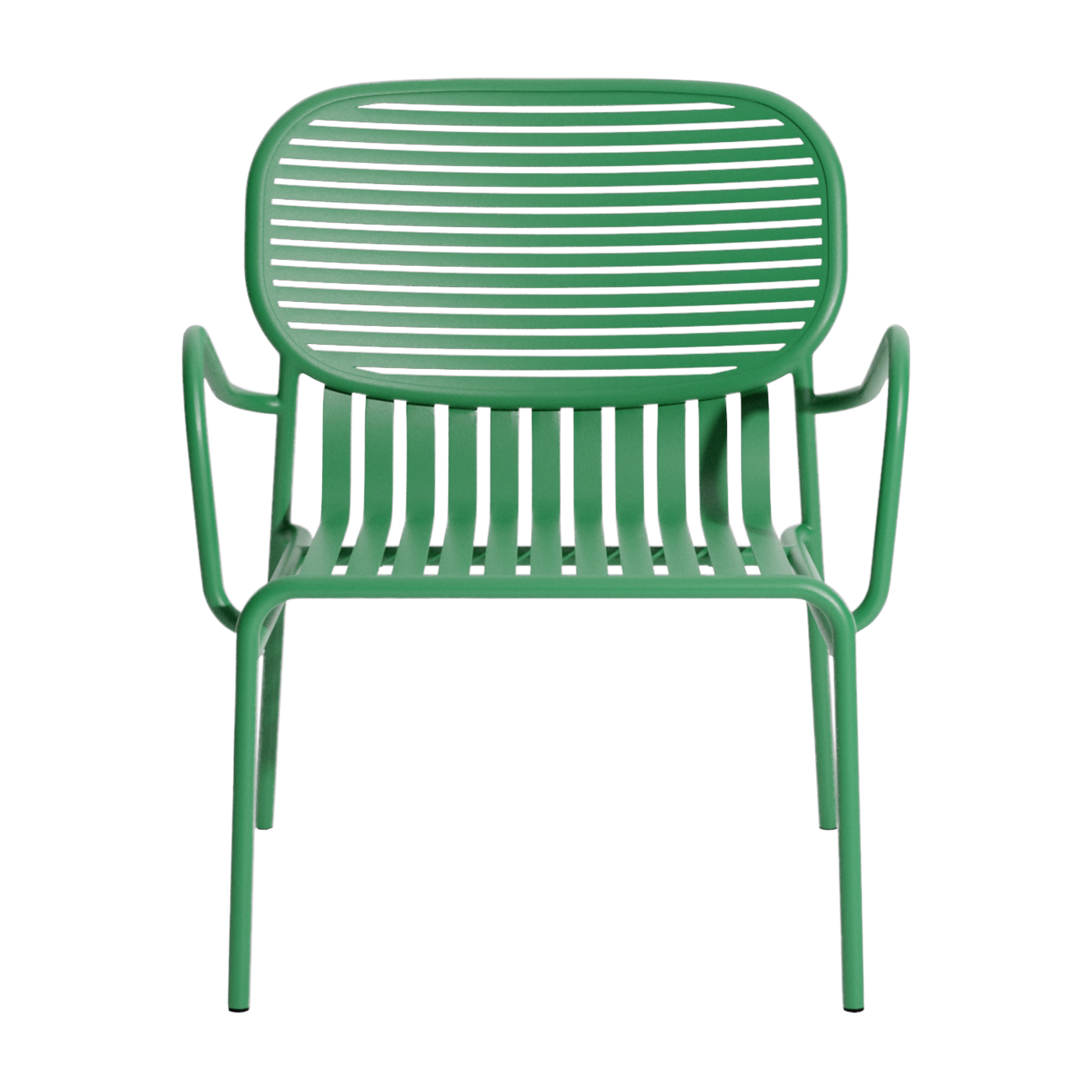 Fauteuil de jardin avec accoudoirs en aluminium vert menthe Week end - Petite friture