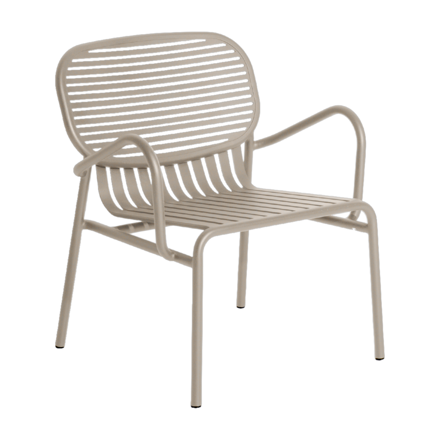 Fauteuil de jardin avec accoudoirs en aluminium dune Week end - Petite friture