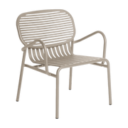 Sillón de jardín con reposabrazos de aluminio dune Week end - Petite friture